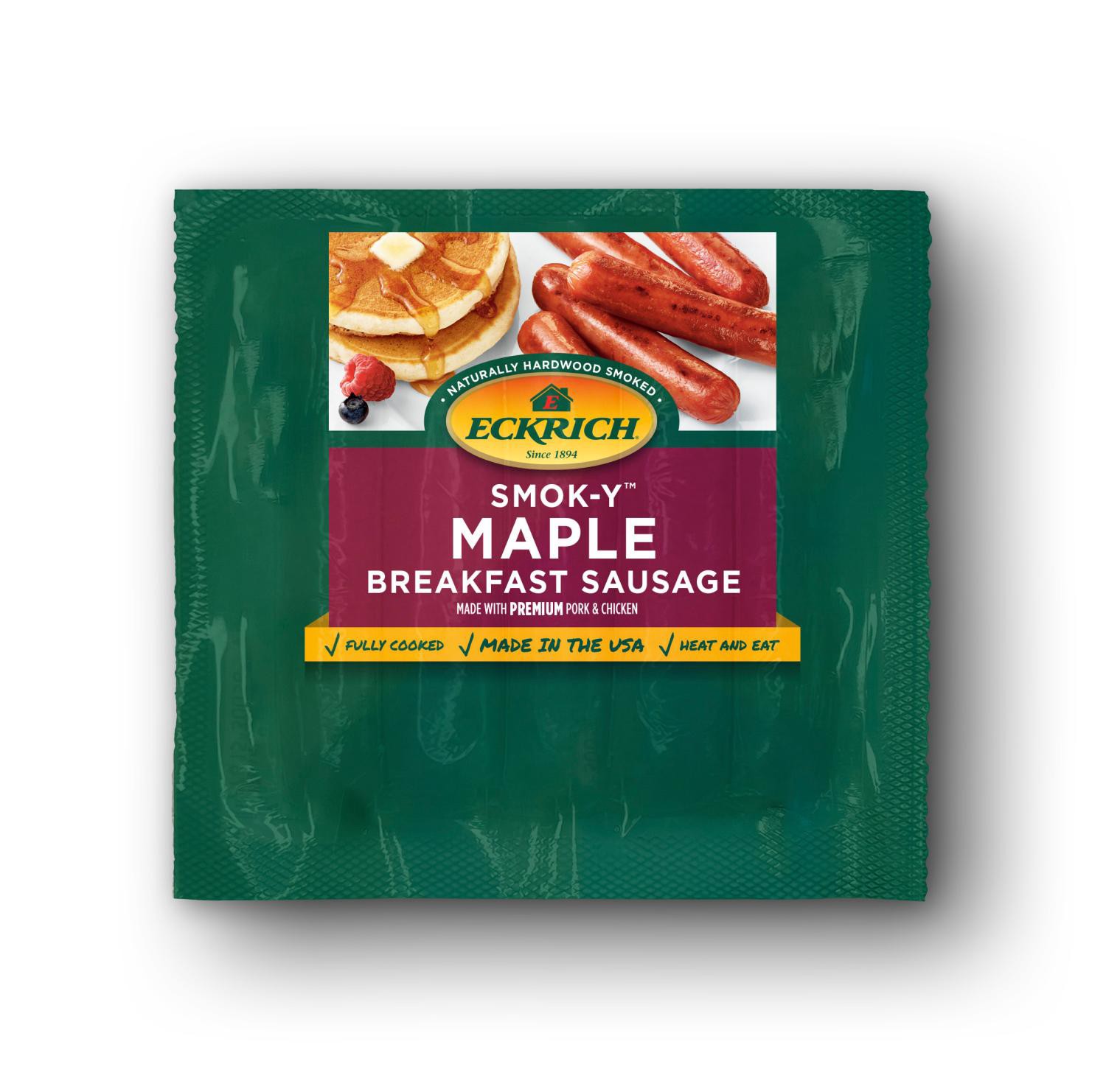 slide 1 of 7, Eckrich Smok-Y Maple Breakfast Smoked Sausage Links, 8.3 Oz, 8.3 oz