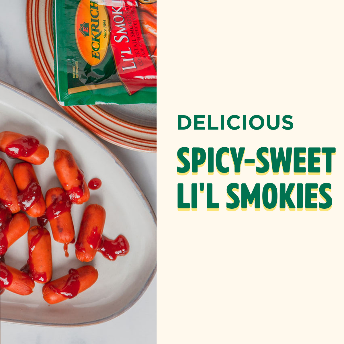 slide 5 of 29, Eckrich Li'l Smokies Cocktail Smoked Sausage Links, 14 oz, 14 oz