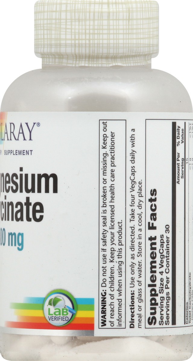 slide 7 of 7, Solaray Magnesium Glycinate 120 ea, 120 ct