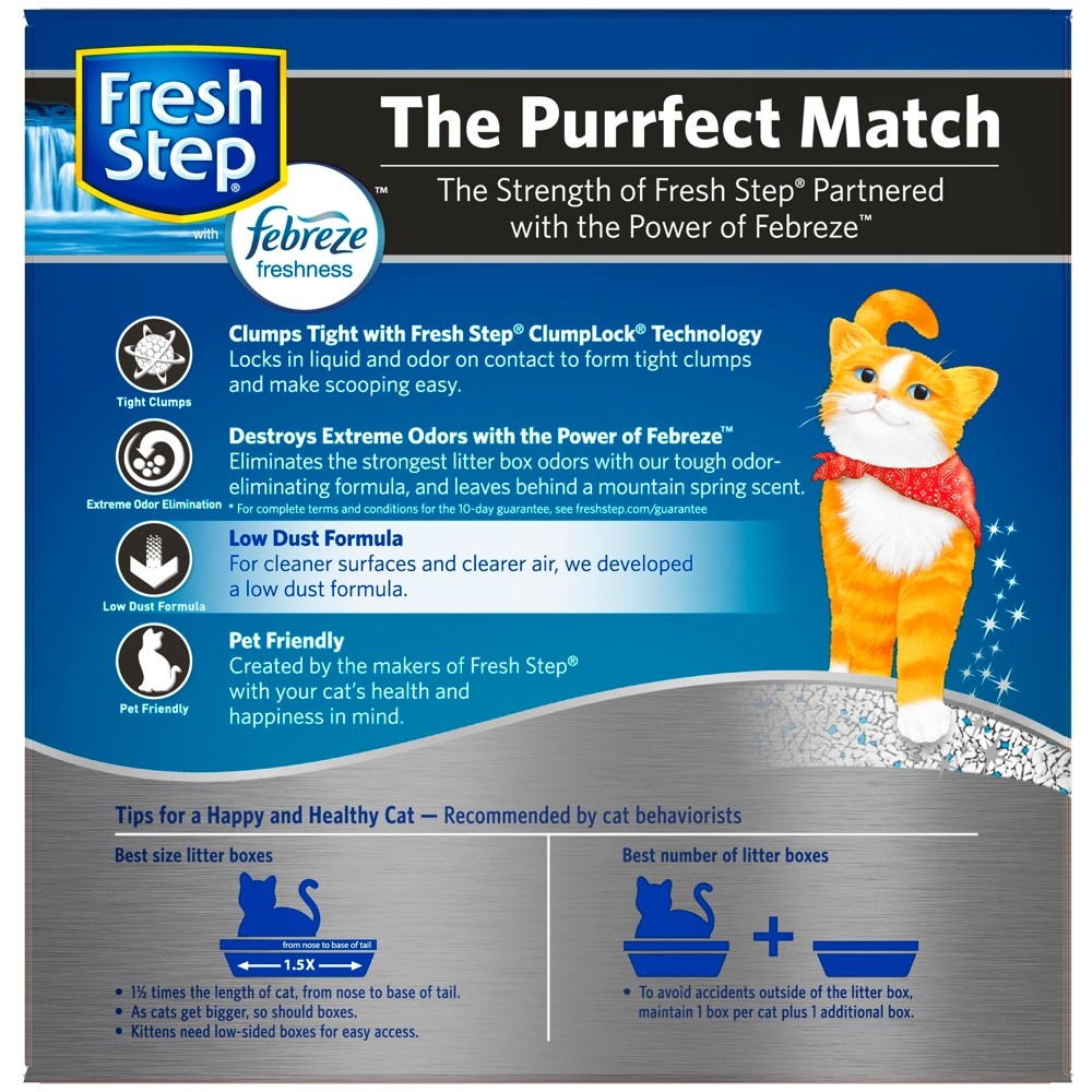 slide 5 of 6, Fresh Step Extreme With Febreze Freshness Scented Clumping Cat Litter, 25 lb