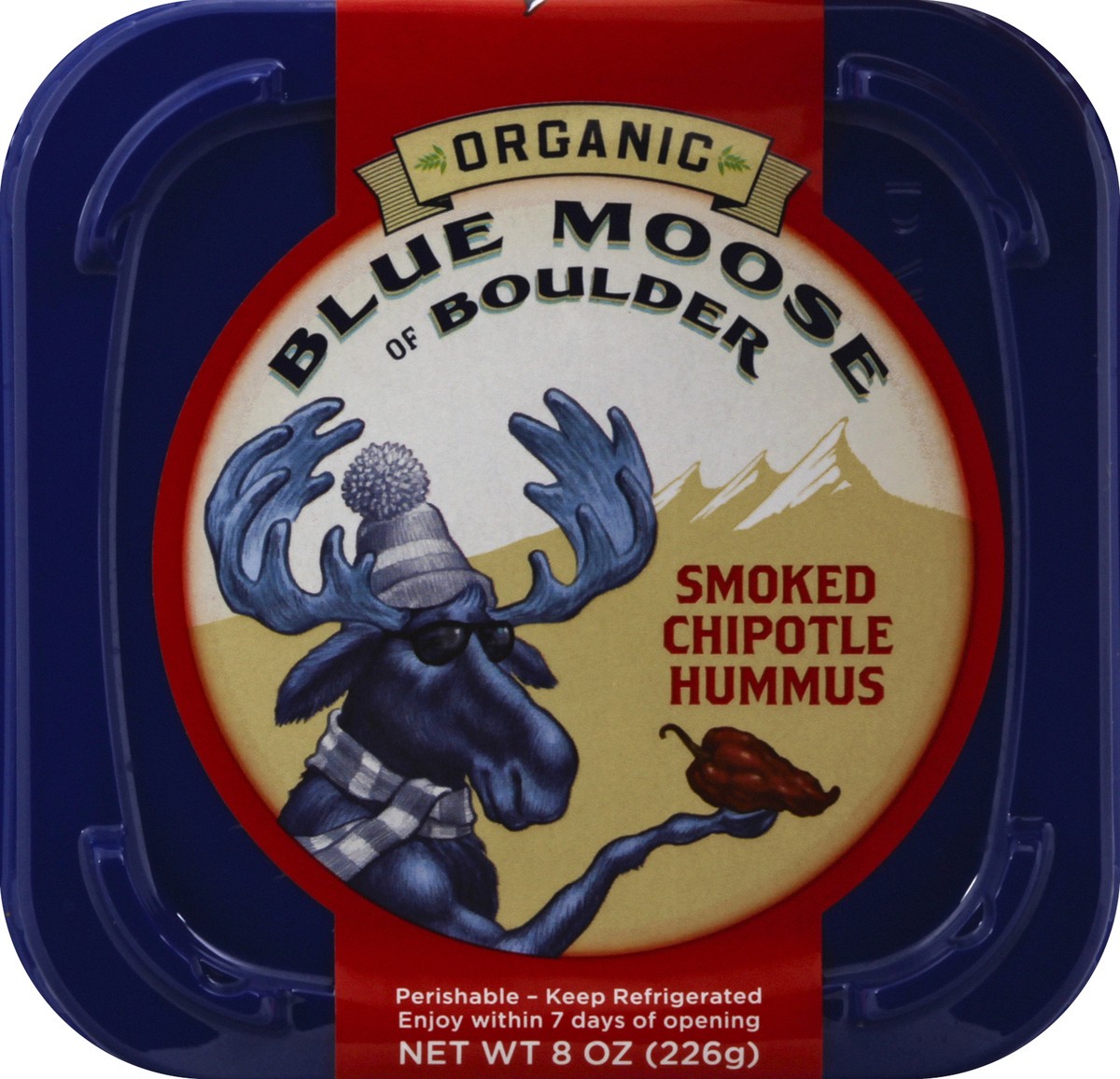 slide 2 of 6, Blue Moose of Boulder Hummus, Chipotle, Smoked, 8 oz