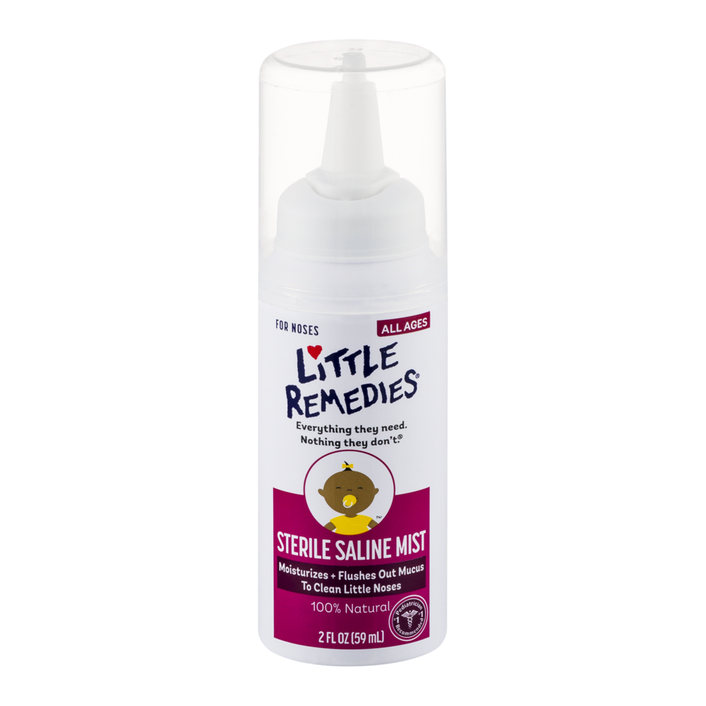 slide 1 of 6, Little Remedies Little Noses Sterile Saline Nasal Mist, 2 fl oz