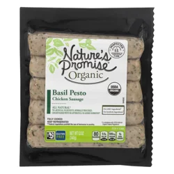 Nature's Promise Organic Basil Pesto Chicken Sausage - 5 ct