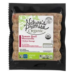 Nature's Promise Organic Tomato Basil Mozzarella Chicken Sausage - 5 ct