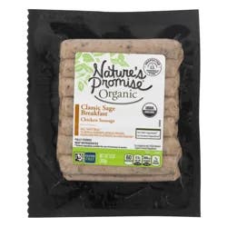 Nature's Promise Organic Sage Chicken Breakfast Sausage Links - 14 ct