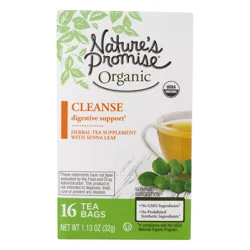 Nature's Promise Organic Cleanse Digestive Support Herbal Tea Bags