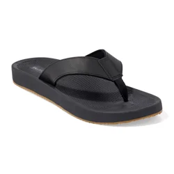 Falls Creek Mens Cushion Flip, Black, Medium