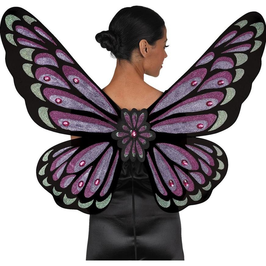 slide 1 of 1, Party City Gothic Jewel Butterfly Wings, 1 ct