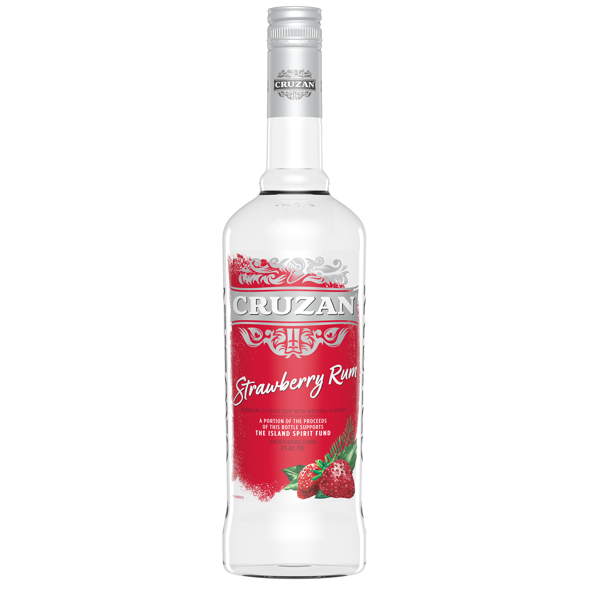 slide 2 of 2, Cruzan Strawberry Flavored Rum 750 ml, 750 ml