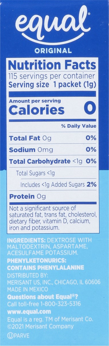 slide 4 of 14, Equal Sweetener 115Ct, 115 ct