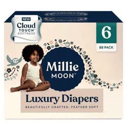 Millie Moon Lux Disposable Diapers - Size 6 - 88ct