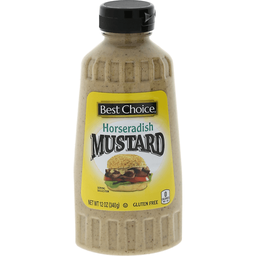 slide 1 of 1, Best Choice Horseradish Mustard Squeeze, 12 oz