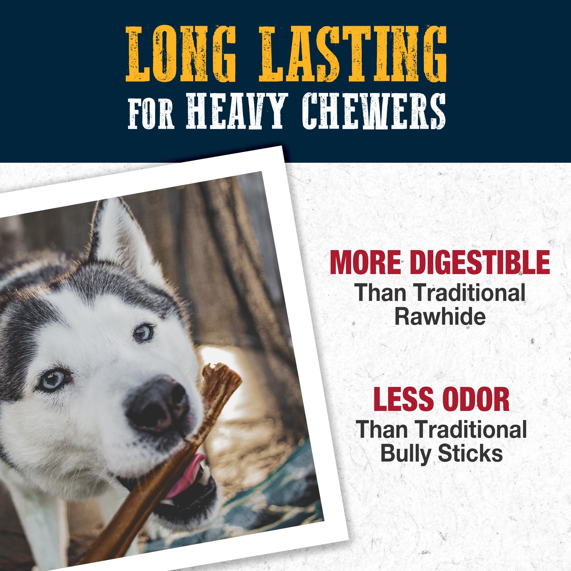 slide 6 of 10, Cadet Bully Hide Sticks All-Natural Dog Chews Large (4 Count), 4 ct