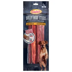 Cadet 10 Inch Bully Hide Sticks Dog Chews - 4 ct