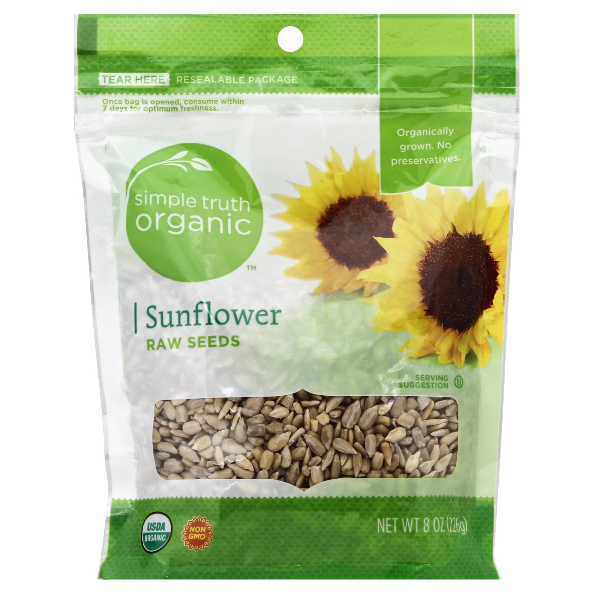 slide 1 of 1, Simple Truth Organic Raw Sunflower Seeds, 8 oz