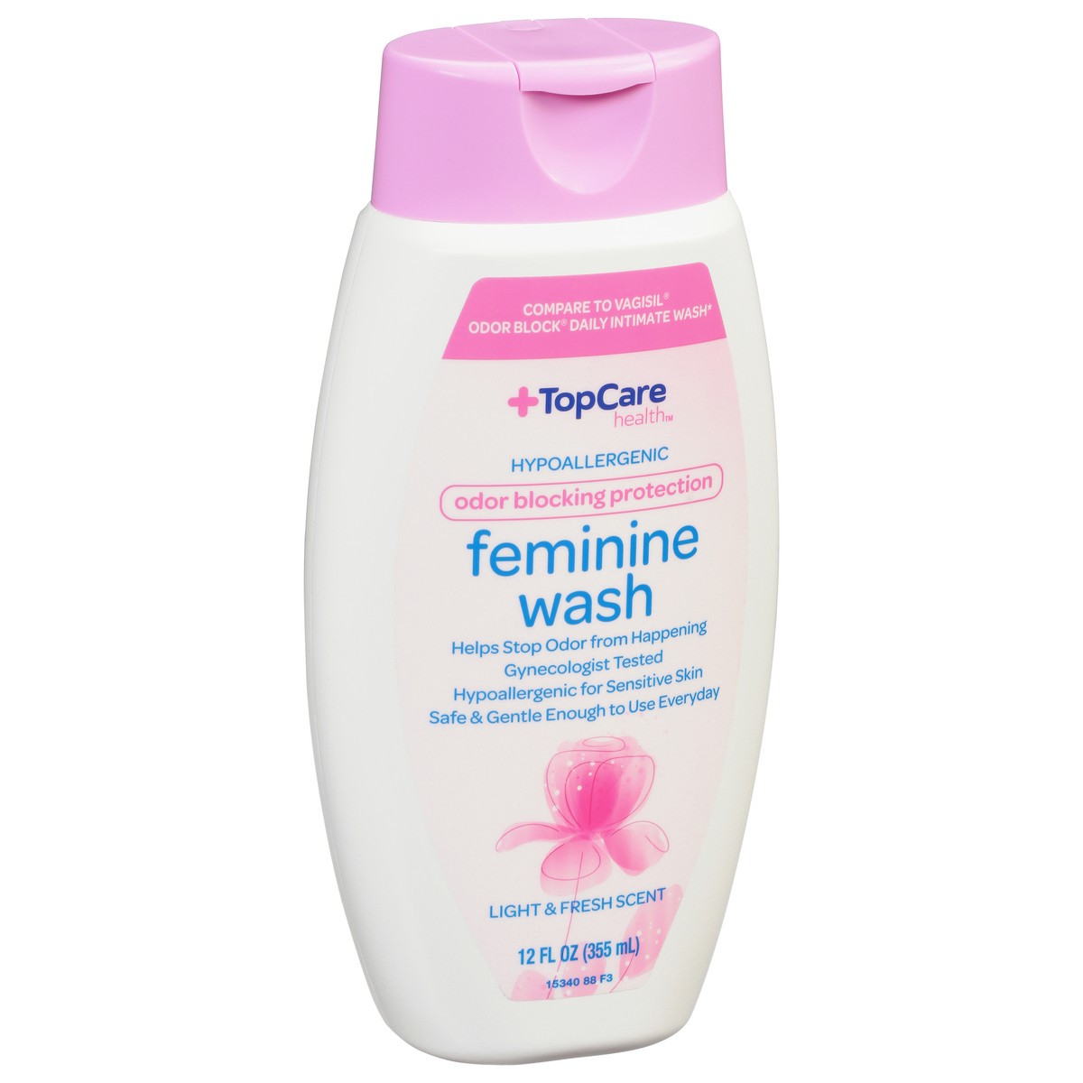 slide 8 of 9, TopCare Health Odor Blocking Protection Light & Fresh Scent Feminine Wash 12 fl oz, 12 fl oz