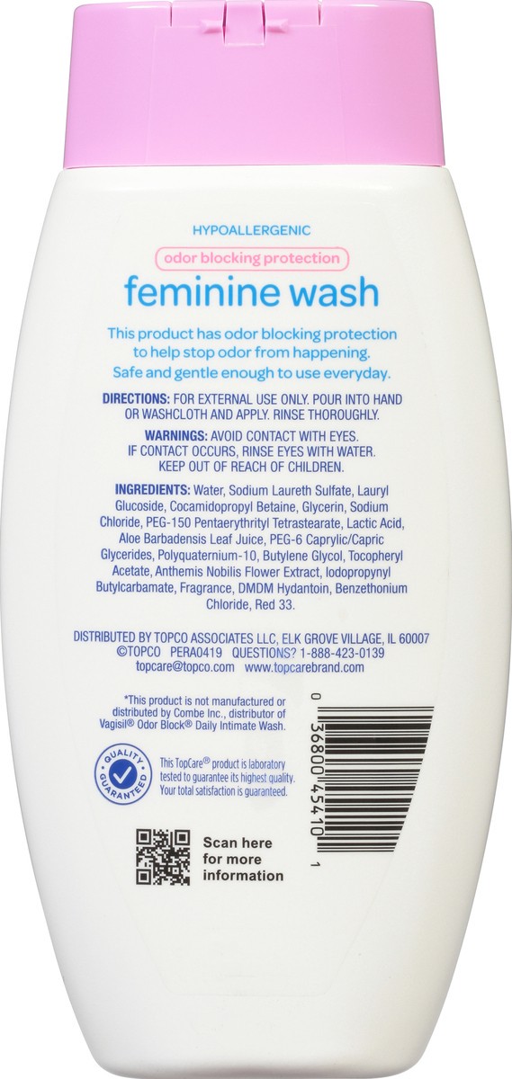 slide 3 of 9, TopCare Health Odor Blocking Protection Light & Fresh Scent Feminine Wash 12 fl oz, 12 fl oz