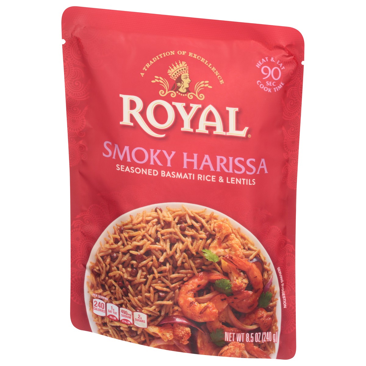 slide 2 of 12, Royal Seasoned Smoky Harissa Basmati Rice & Lentils 8.5 oz, 8.5 oz