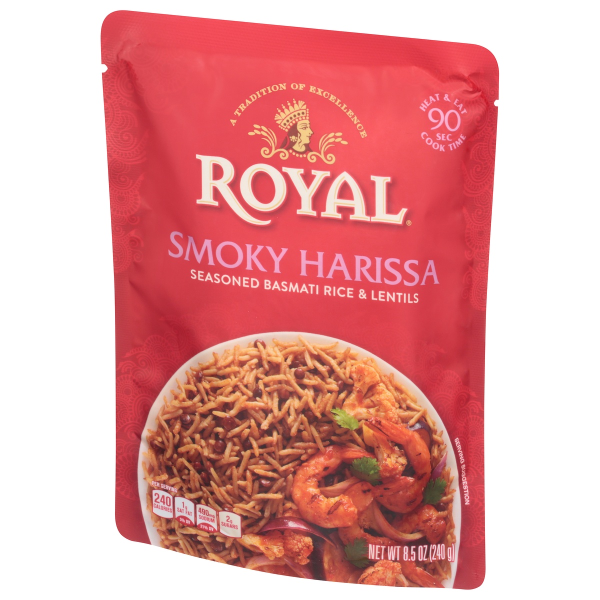 slide 3 of 11, Royal Ready To Heat Smoky Harissa Seasoned Rice, 8.5 oz