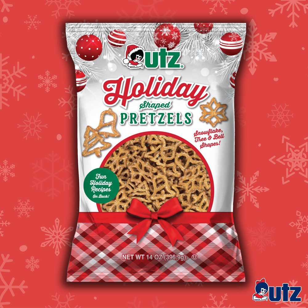 slide 3 of 3, Utz Holiday Shaped Pretzels 14 oz, 14 oz