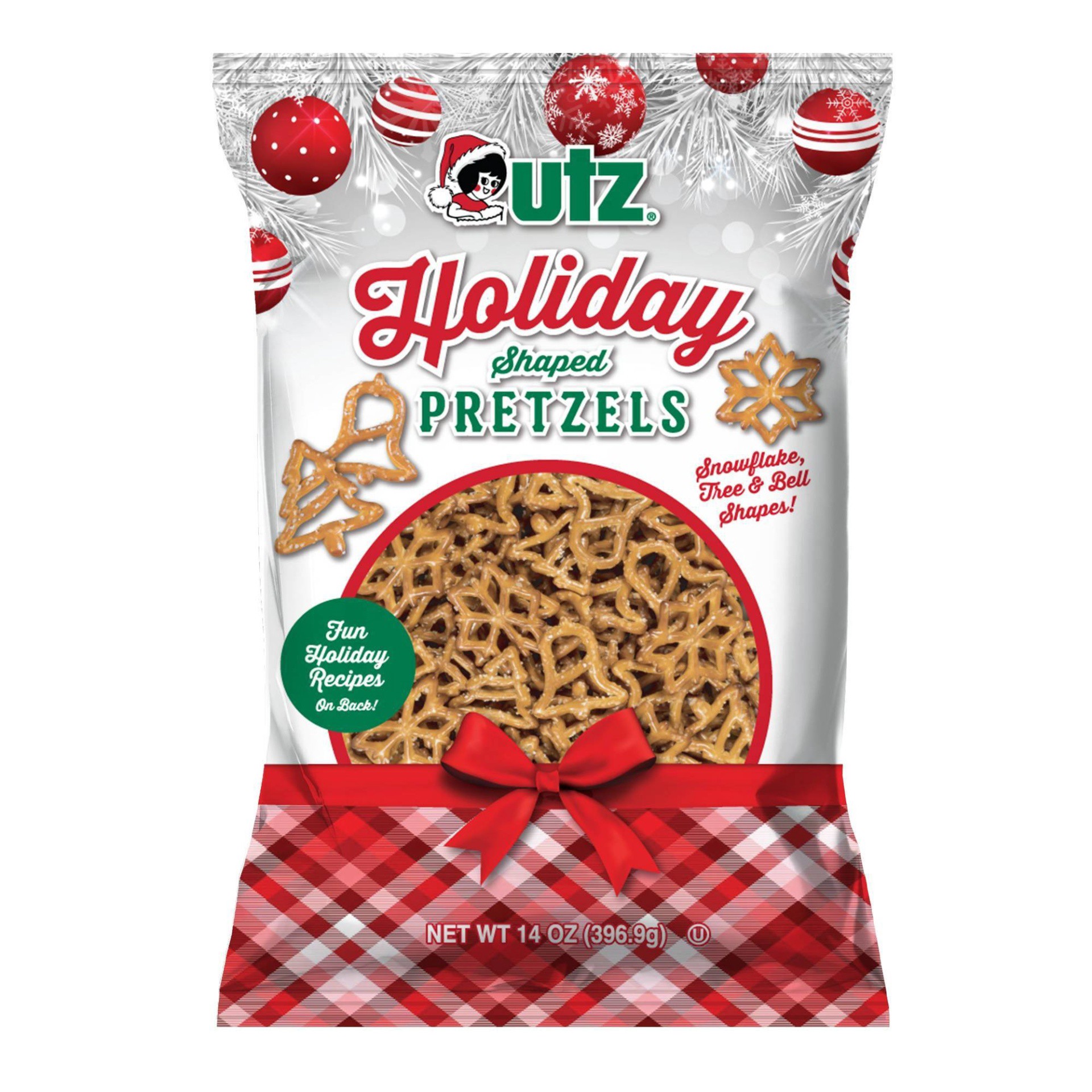 slide 1 of 3, Utz Holiday Shaped Pretzels 14 oz, 14 oz