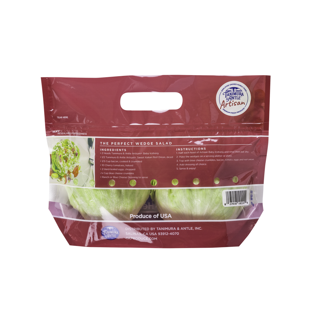 slide 2 of 2, Tanimura & Antle Artisan Baby Iceberg Lettuce Heads 2 ea, 2 ct