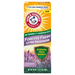 ARM & HAMMER Forever Fresh Cat Litter Deodorizer, Pet-Friendly Lavender Scent, 30 oz