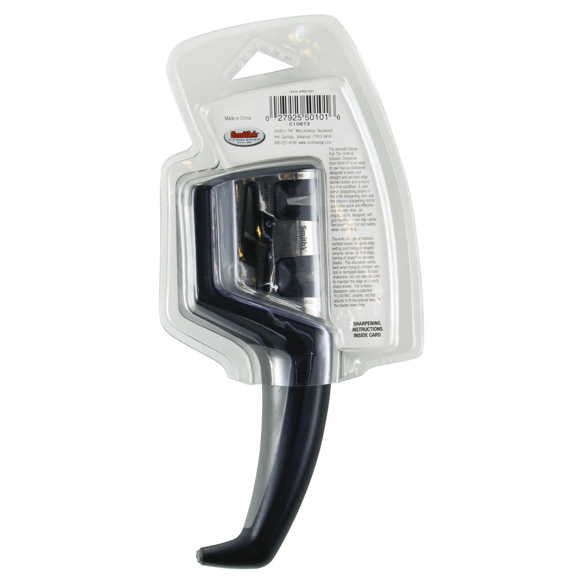 slide 2 of 2, Smith's Knife And Scissor Sharpener - Black, 1 ct