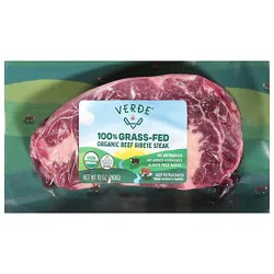 Verde Farms Organic Grass Fed Ribeye Steak - 10 Oz