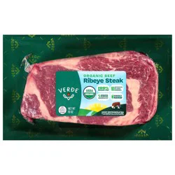 Verde Farms Organic Grass Fed Ribeye Steak - 10 Oz