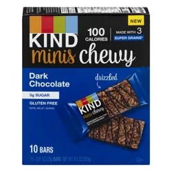 Kind Minis Chewy Bar Dark Choc 10Ct