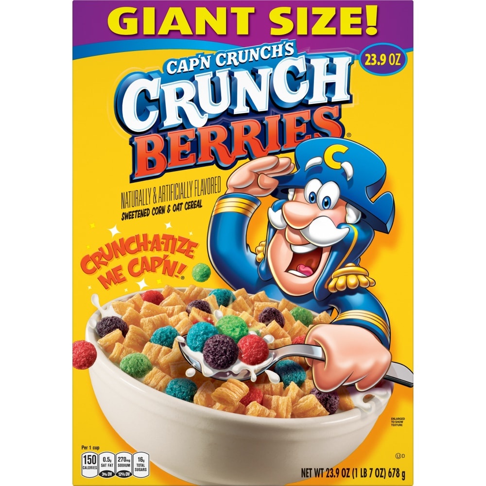 slide 1 of 6, Cap'N Crunch's Crunch Berries Cereal, 23.9 oz