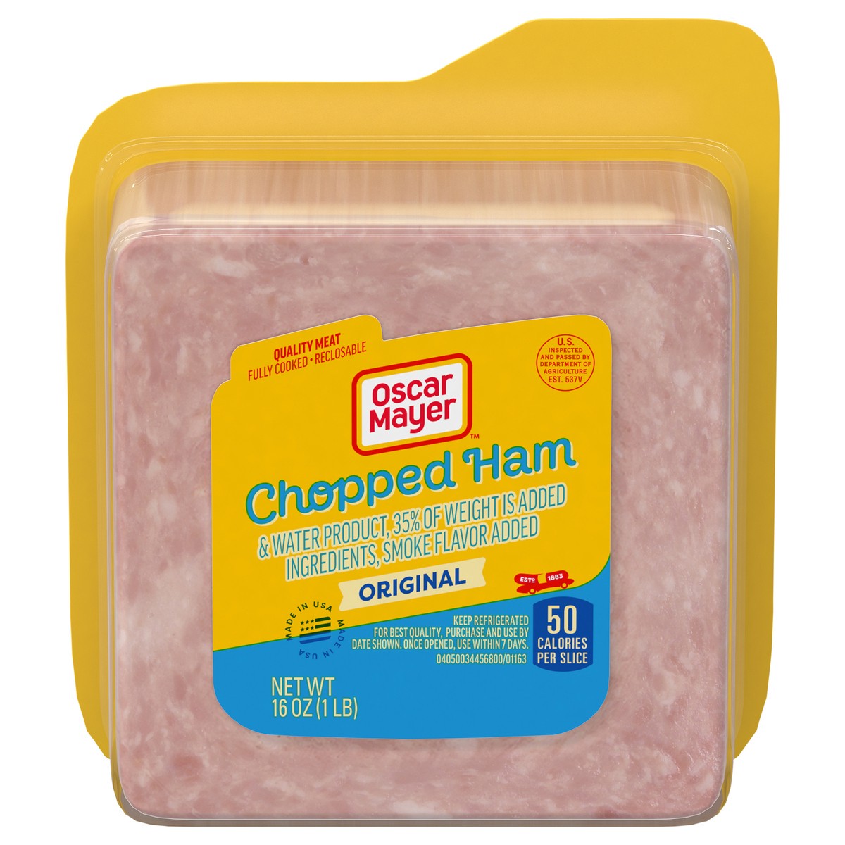 slide 1 of 5, Oscar Mayer Chopped Ham & Water product Deli Lunch Meat, 16 oz Package, 16 oz