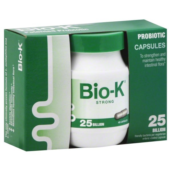 slide 1 of 5, Bio-K+ Probiotic, Strong, Capsule, 15 ct