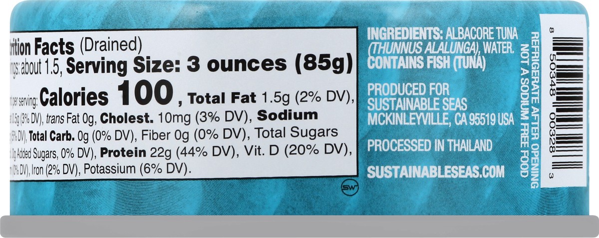 slide 3 of 7, Sustainable Seas Albacore Tuna 5 oz, 