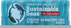 Sustainable Seas No Salt Added Chunk Albacore Tuna In Water - 5 oz