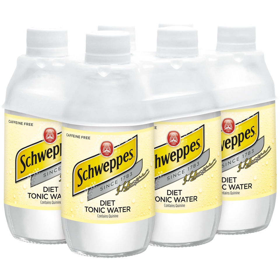 slide 2 of 3, Schweppes Diet Tonic Water, 6 ct; 10 fl oz