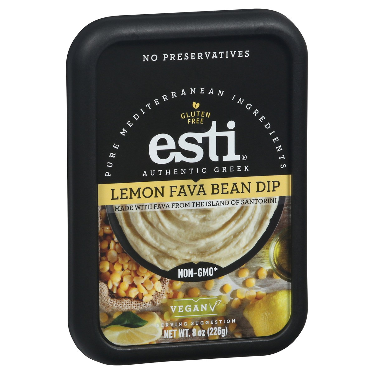 slide 12 of 13, esti Lemon Fava Bean Dip 8 oz, 8 oz