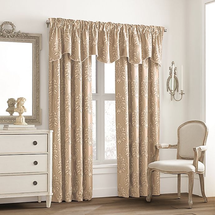slide 1 of 1, Valeron Glenview Window Curtain Valance with Pencil Pleat - Champagne, 1 ct
