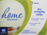 slide 1 of 1, Kroger Home Sense Dry Sweeping Refills - 16 Count, 16 ct