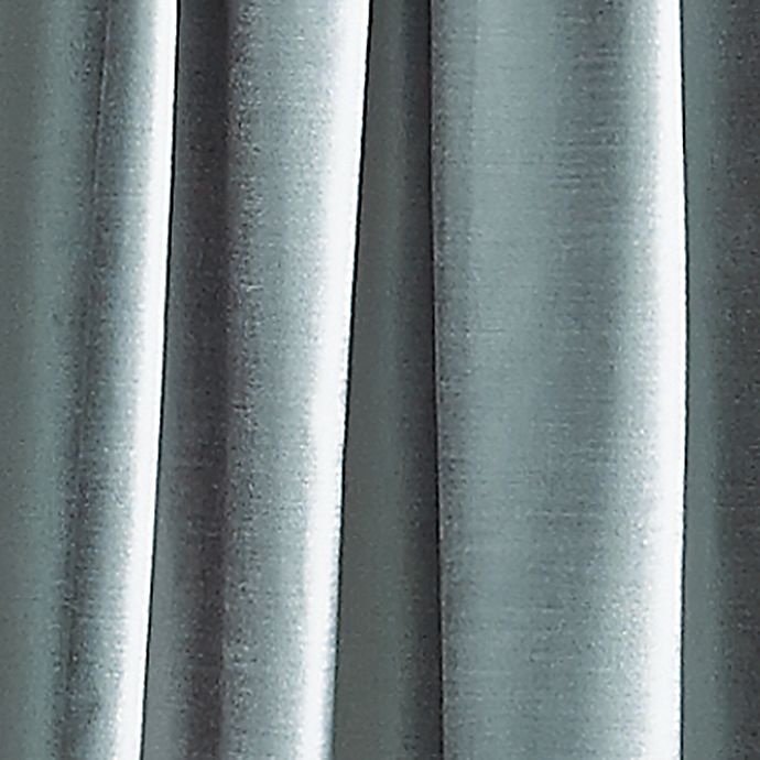 slide 4 of 4, DKNY Modern Knotted Velvet 108-InchRod Pocket Window Curtain Panels - Aqua, 2 ct