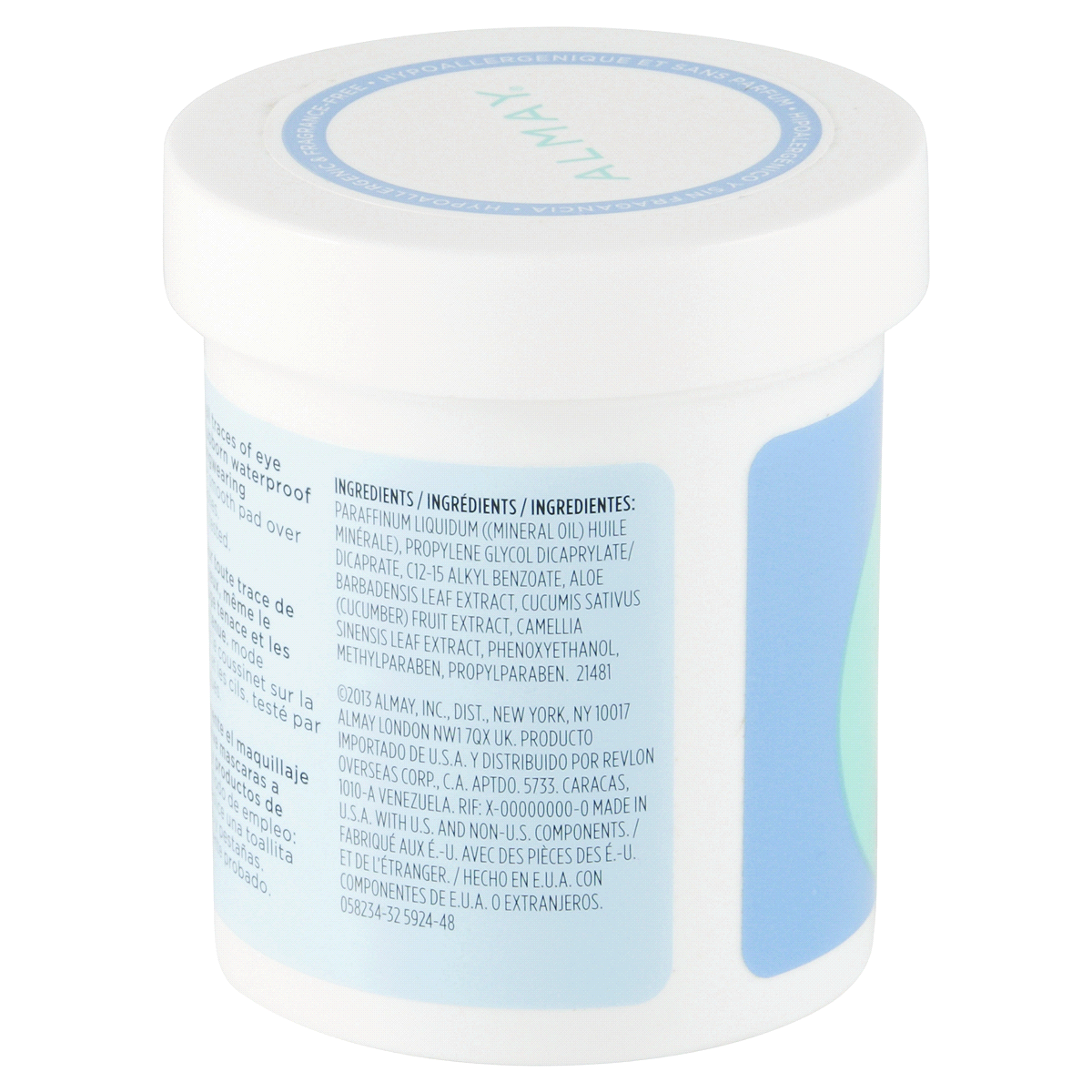 slide 6 of 8, Almay Longwear Waterproof Eye Makeup Remover Pads, 80 ct