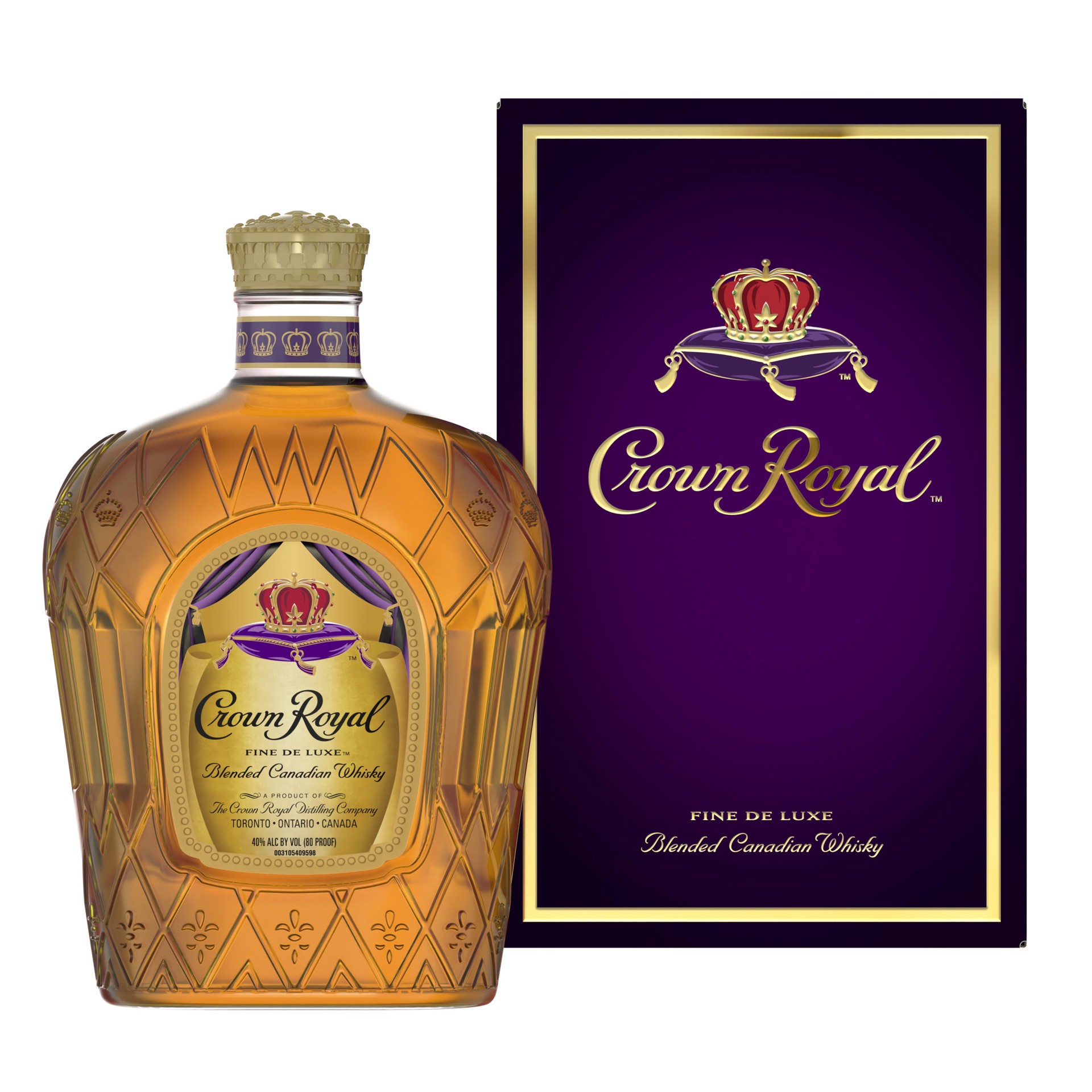 slide 3 of 7, Crown Royal Fine De Luxe Canadian Whisky, 1 L, 1 liter