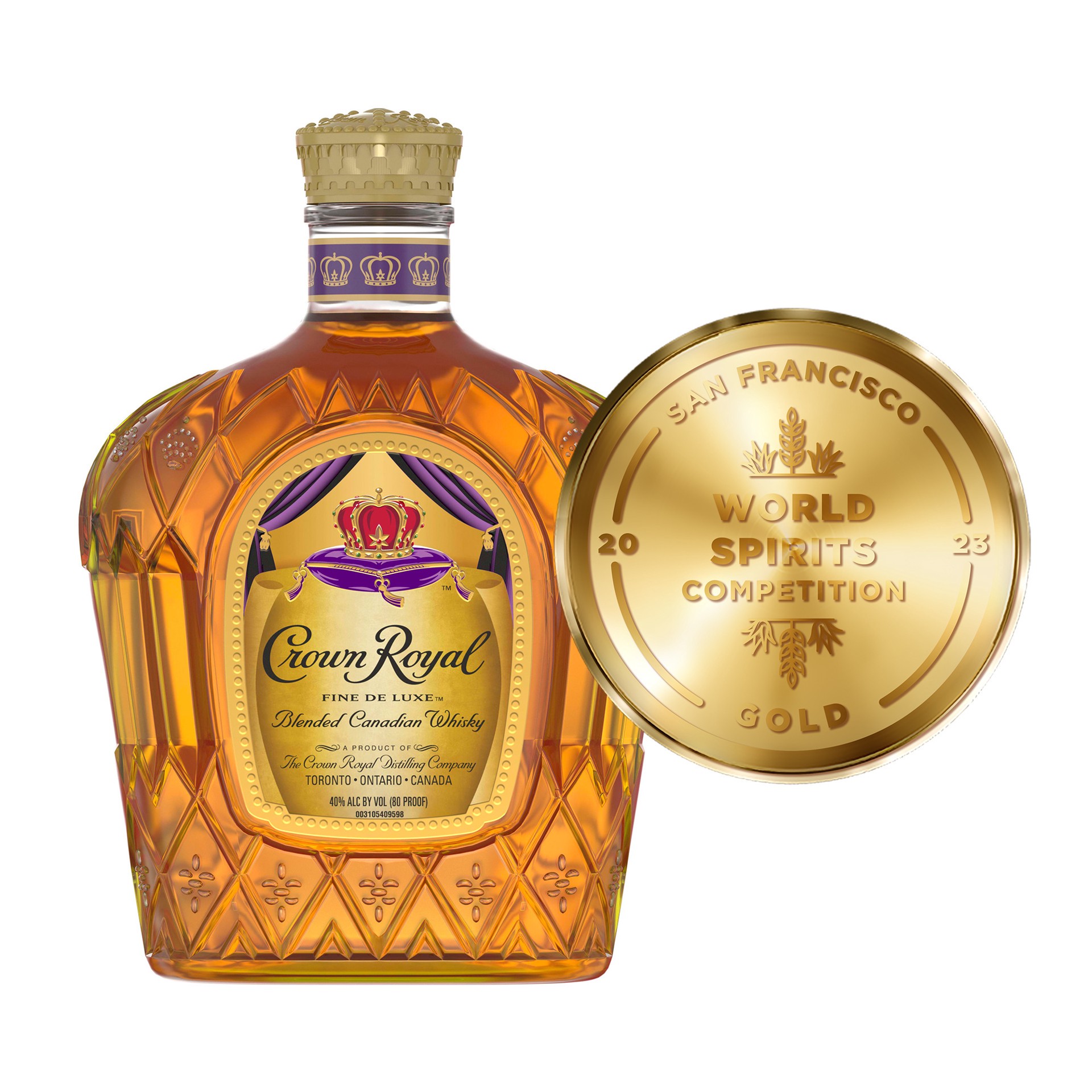 slide 5 of 7, Crown Royal Fine De Luxe Canadian Whisky, 1 L, 1 liter