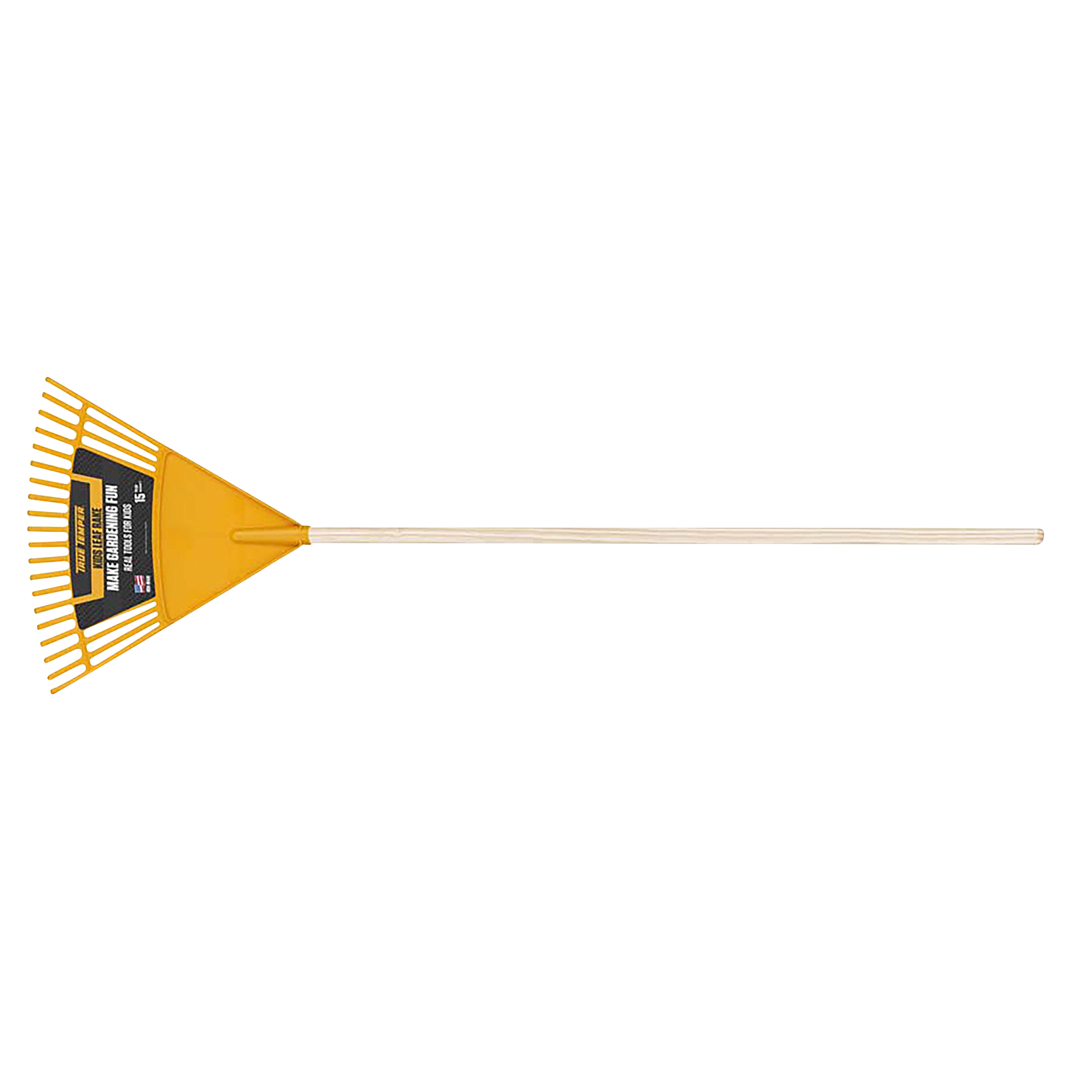 slide 1 of 1, AMES 18-Inch Kids' Poly Leaf Rake, 18 in