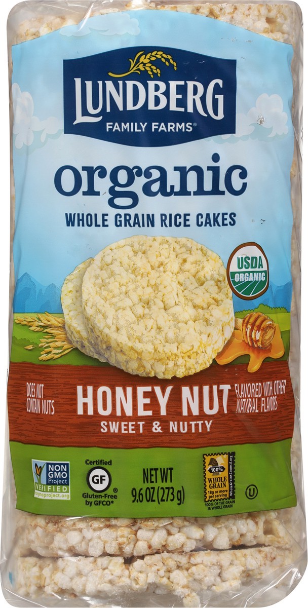 slide 2 of 9, Lundberg Family Farms Organic Honey Nut Brown Rice Cakes 9.6 oz, 9.6 oz
