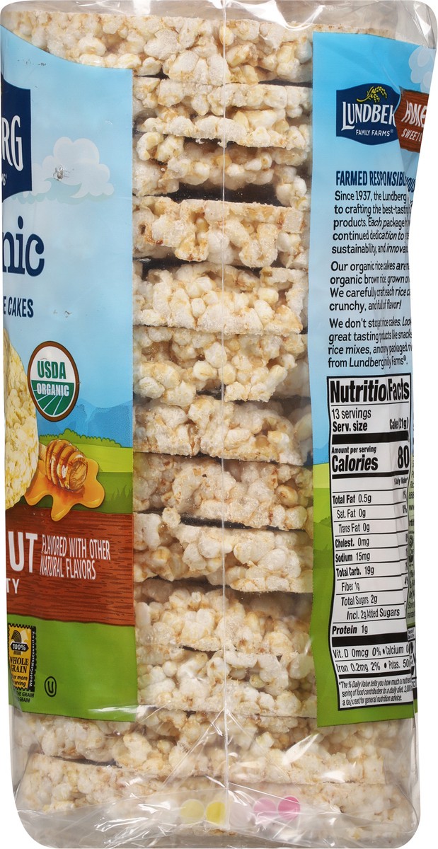 slide 6 of 9, Lundberg Family Farms Organic Honey Nut Brown Rice Cakes 9.6 oz, 9.6 oz