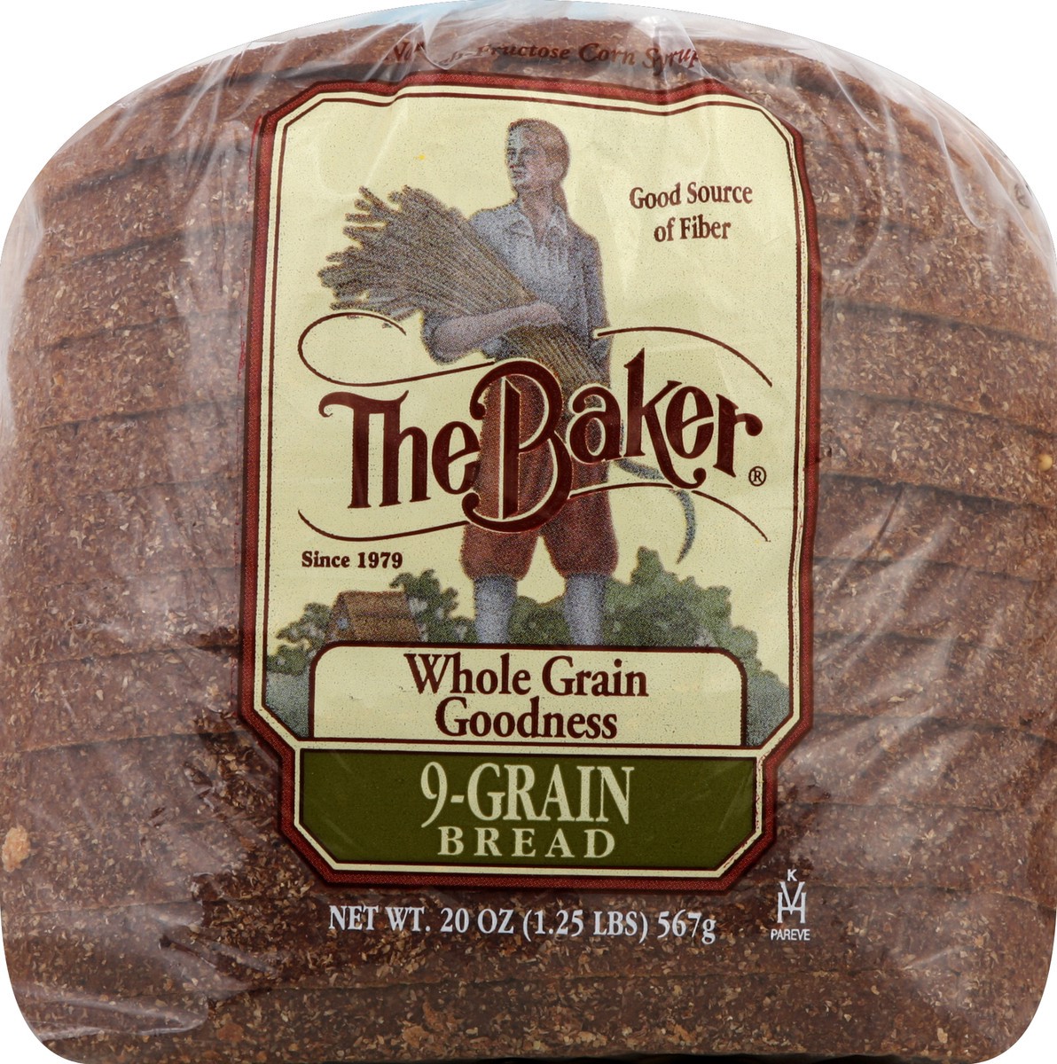 slide 2 of 5, The Baker Bread, 9-Grain, 20 oz