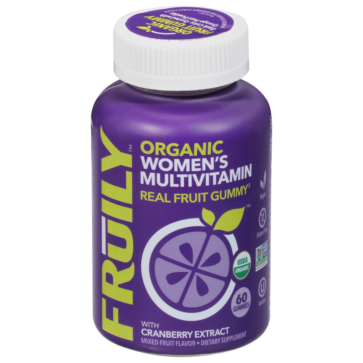 slide 1 of 9, Fruily Organic Womens Multivitamin Gummies, 60 ct