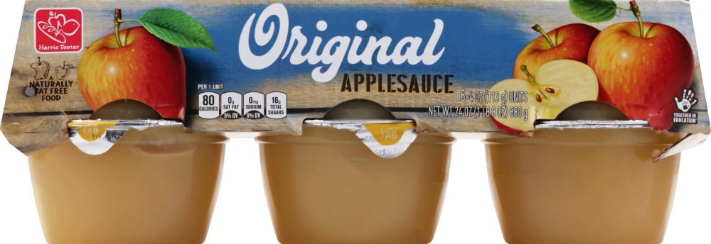 slide 2 of 3, Harris Teeter™ Original Applesauce, 6 ct; 4 oz